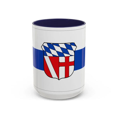 Flag of Regensburg Germany - Accent Coffee Mug 15oz Navy - Go Mug Yourself
