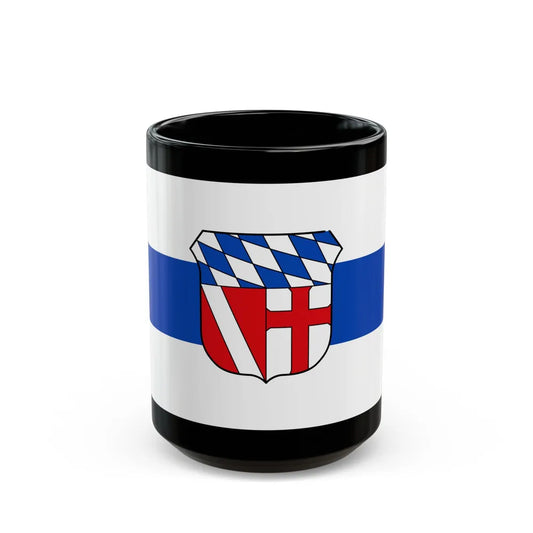 Flag of Regensburg Germany - Black Coffee Mug-15oz-Go Mug Yourself