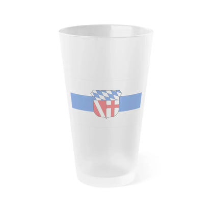 Flag of Regensburg Germany - Frosted Pint Glass 16oz 16oz Frosted - Go Mug Yourself