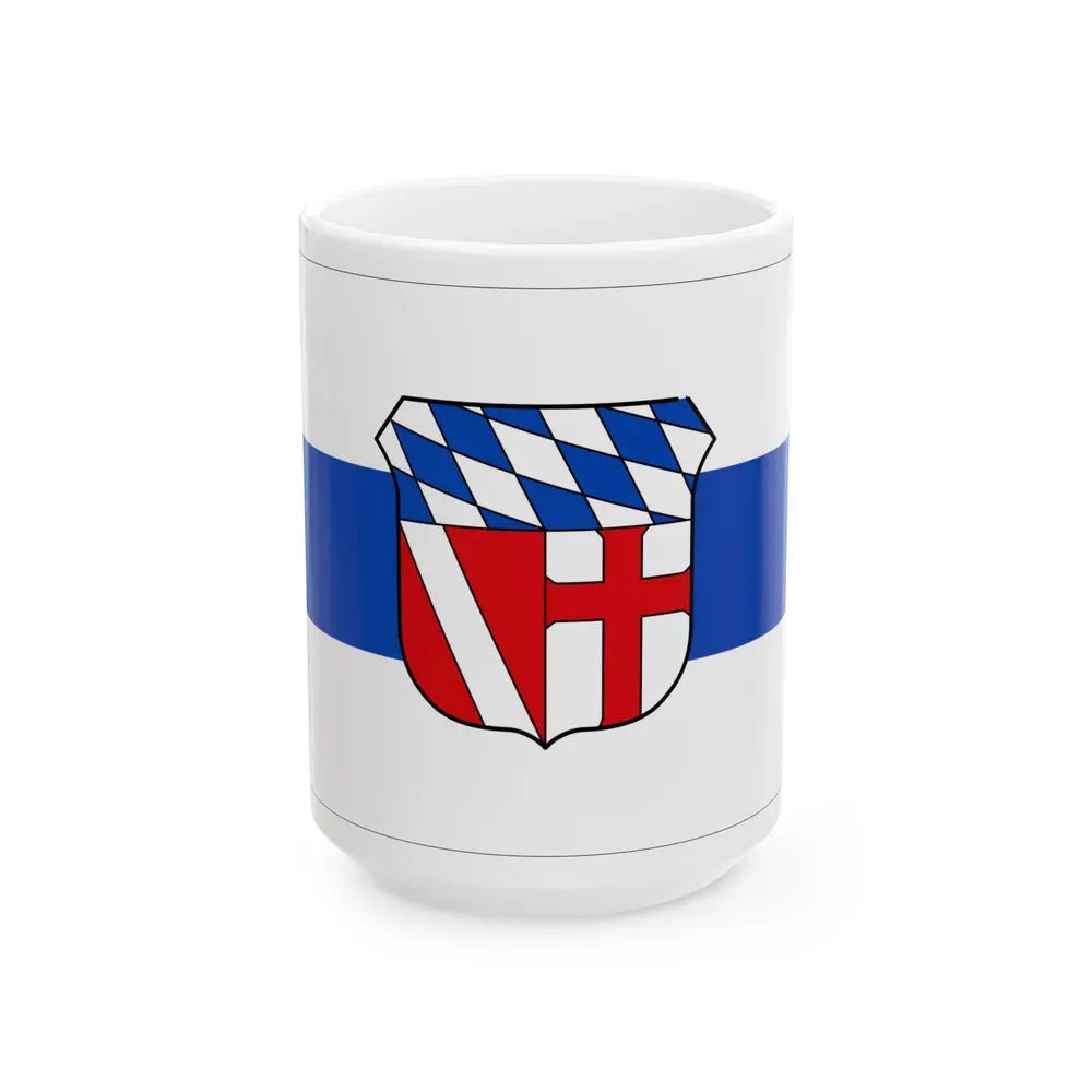 Flag of Regensburg Germany - White Coffee Mug 15oz - Go Mug Yourself