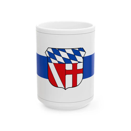 Flag of Regensburg Germany - White Coffee Mug 15oz - Go Mug Yourself