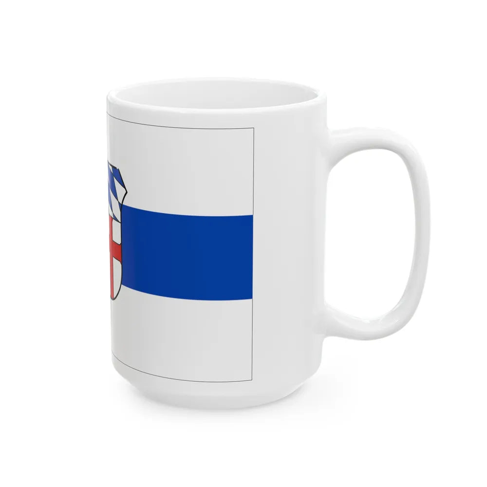 Flag of Regensburg Germany - White Coffee Mug-Go Mug Yourself