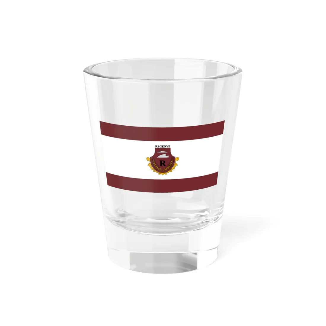 Flag of Regenye (Hungary) Shot Glass 1.5oz 1.5oz - Go Mug Yourself