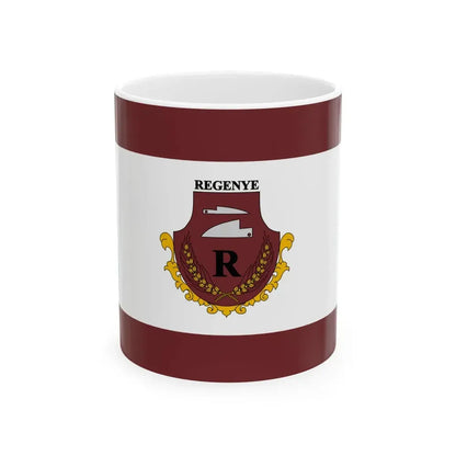 Flag of Regenye (Hungary) White Coffee Mug 11oz - Go Mug Yourself