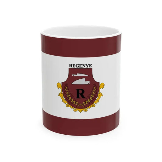 Flag of Regenye (Hungary) White Coffee Mug 11oz - Go Mug Yourself