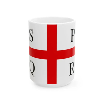Flag of Reggio Emilia (Italy) White Coffee Mug 15oz - Go Mug Yourself