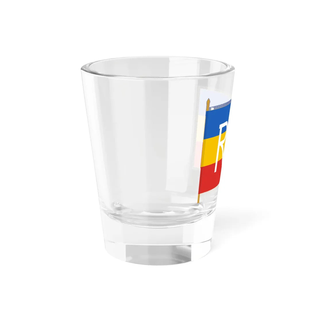 Flag of Regimentul Infant - obverse (Moldova) Shot Glass 1.5oz - Go Mug Yourself