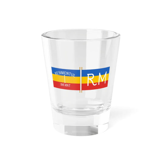 Flag of Regimentul Infant - two sides (Moldova) Shot Glass 1.5oz 1.5oz - Go Mug Yourself