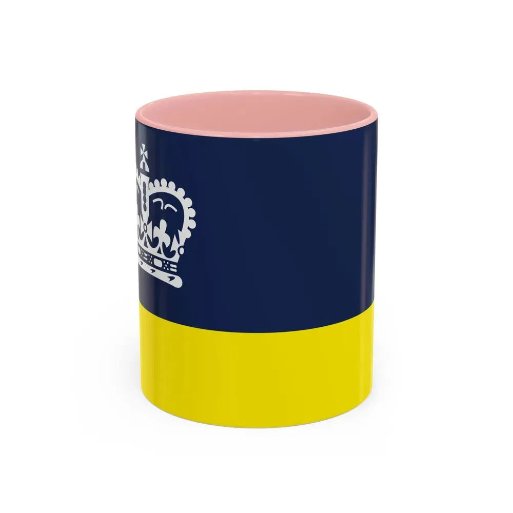 Flag of Regina Canada - Accent Coffee Mug 11oz Pink - Go Mug Yourself