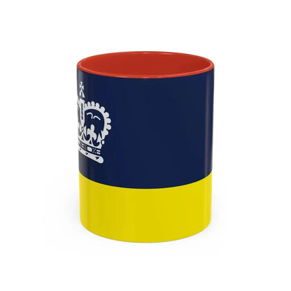Flag of Regina Canada - Accent Coffee Mug 11oz Red - Go Mug Yourself