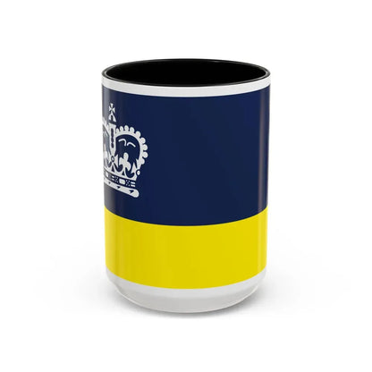 Flag of Regina Canada - Accent Coffee Mug 15oz Black - Go Mug Yourself