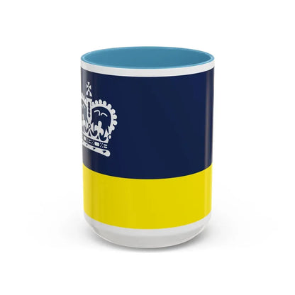 Flag of Regina Canada - Accent Coffee Mug 15oz Light Blue - Go Mug Yourself