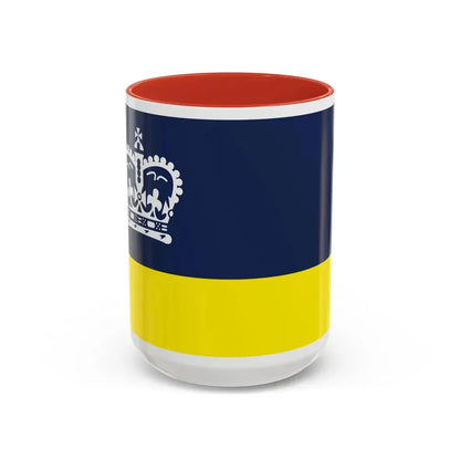 Flag of Regina Canada - Accent Coffee Mug 15oz Red - Go Mug Yourself