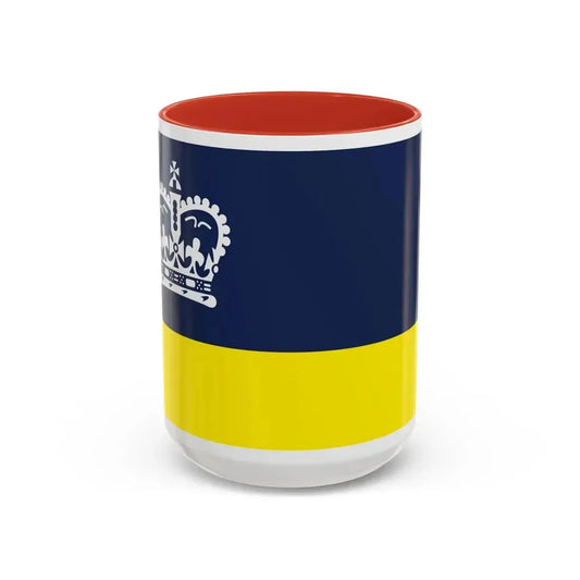 Flag of Regina Canada - Accent Coffee Mug 15oz Red - Go Mug Yourself