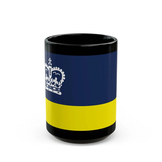 Flag of Regina Canada - Black Coffee Mug-15oz-Go Mug Yourself