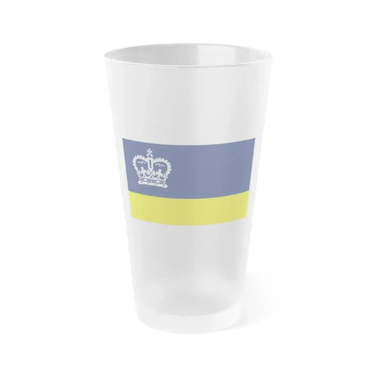 Flag of Regina Canada - Frosted Pint Glass 16oz 16oz Frosted - Go Mug Yourself