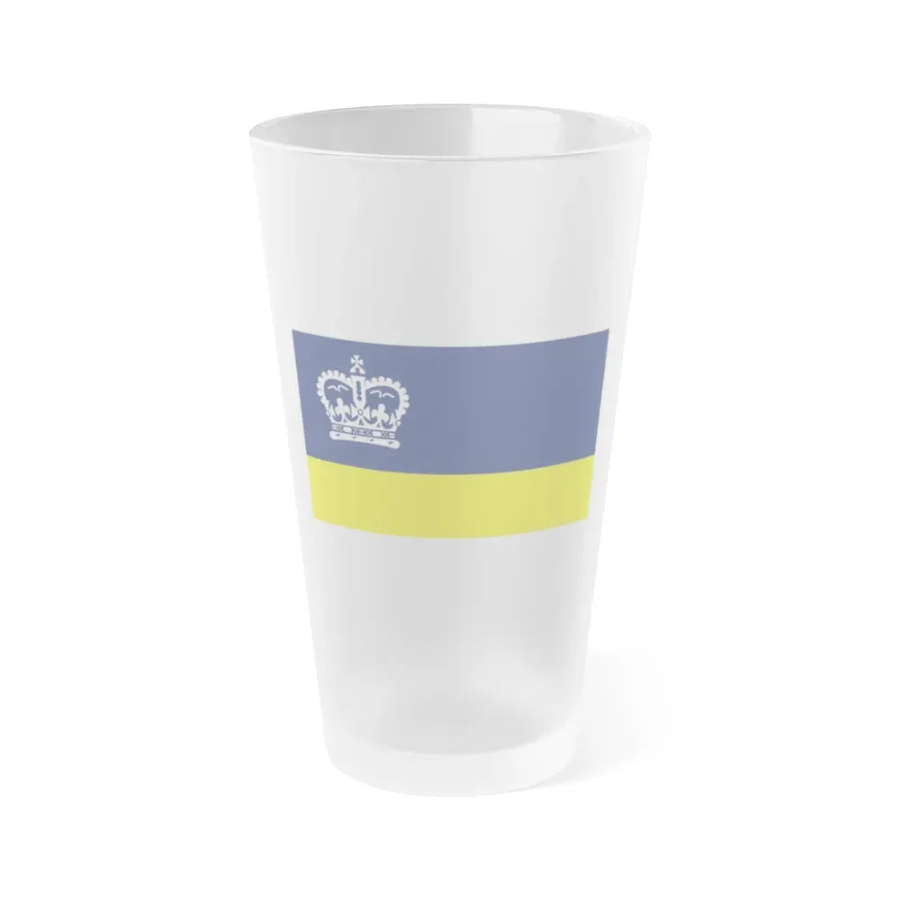 Flag of Regina Canada - Frosted Pint Glass 16oz 16oz Frosted - Go Mug Yourself
