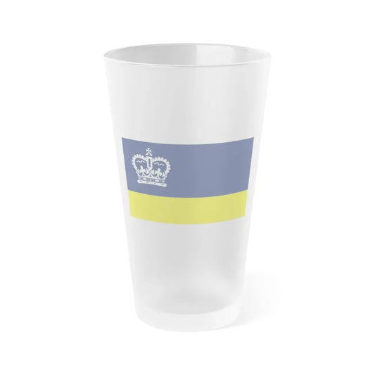 Flag of Regina Canada - Frosted Pint Glass 16oz 16oz Frosted - Go Mug Yourself