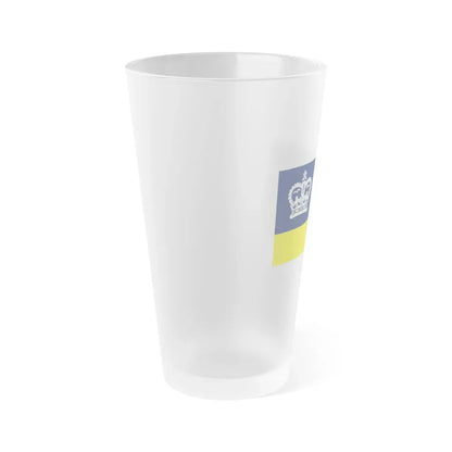 Flag of Regina Canada - Frosted Pint Glass 16oz - Go Mug Yourself