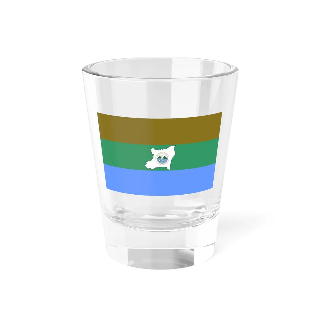 Flag of Region Autonoma del Atlantico Norte (Nicaragua) Shot Glass 1.5oz 1.5oz - Go Mug Yourself