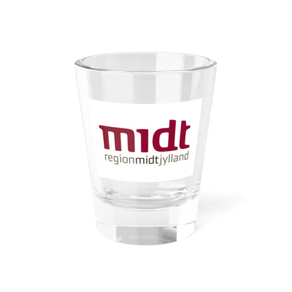 Flag of Region Midtjylland (Denmark) Shot Glass 1.5oz 1.5oz - Go Mug Yourself
