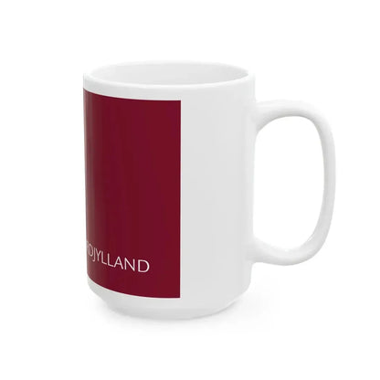 Flag of Region Nordjylland (Denmark) White Coffee Mug - Go Mug Yourself