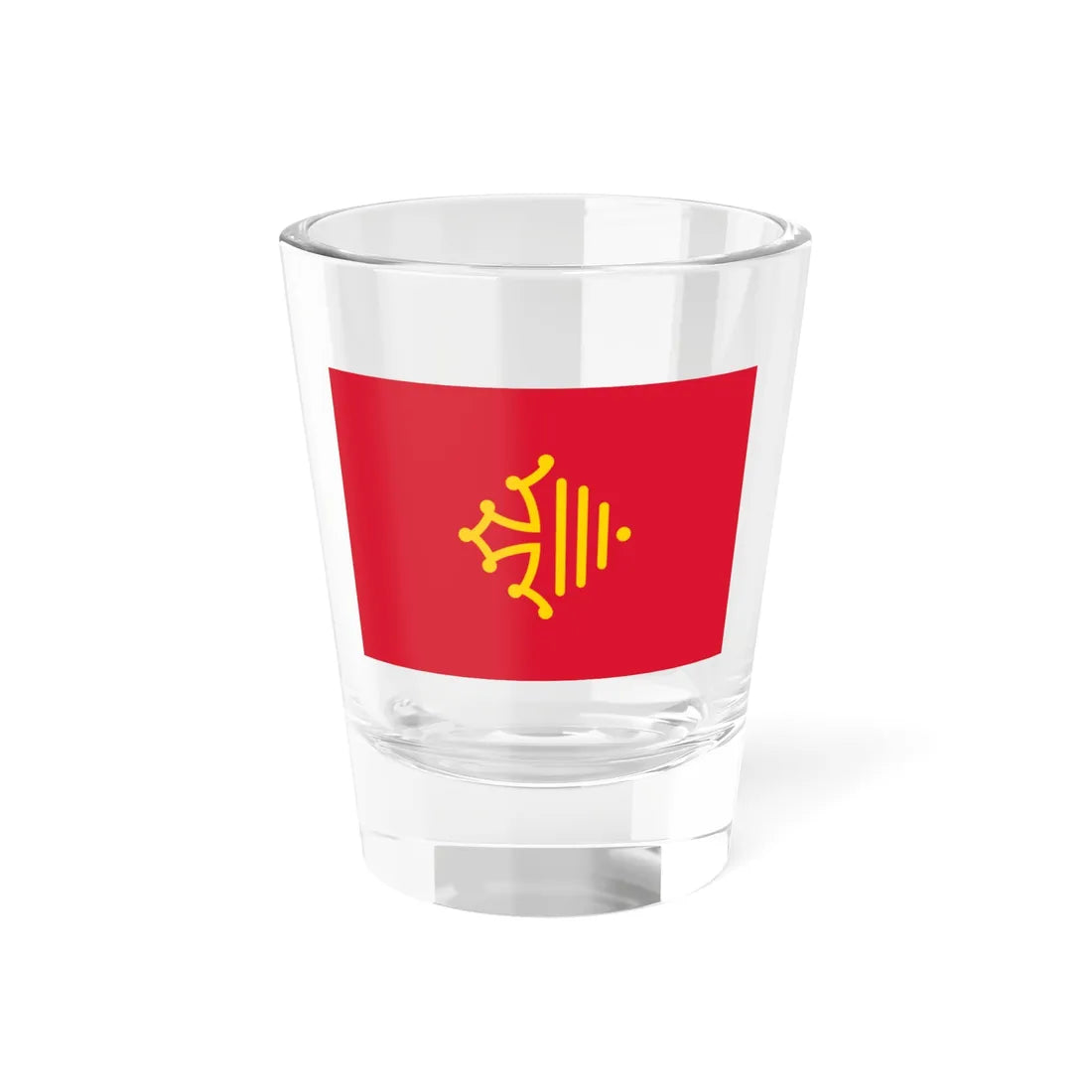 Flag of Region Occitanie variant (France) Shot Glass 1.5oz 1.5oz - Go Mug Yourself