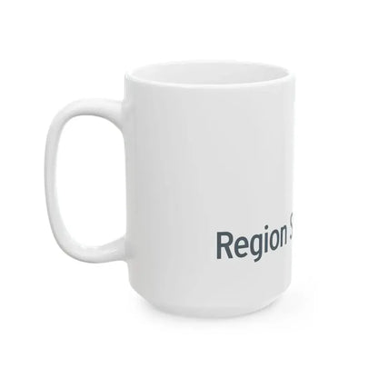 Flag of Region Syddanmark (Denmark) White Coffee Mug - Go Mug Yourself