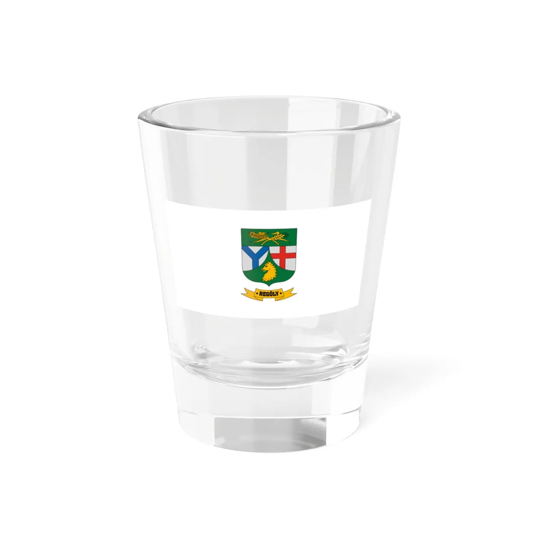 Flag of Regoly (Hungary) Shot Glass 1.5oz 1.5oz - Go Mug Yourself