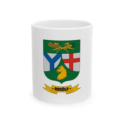 Flag of Regoly (Hungary) White Coffee Mug 11oz - Go Mug Yourself