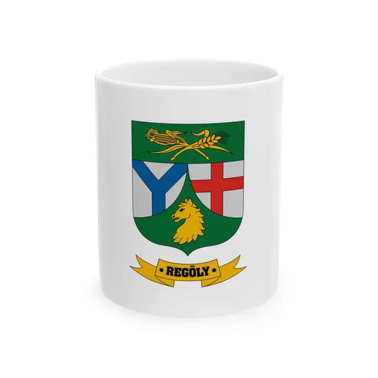 Flag of Regoly (Hungary) White Coffee Mug 11oz - Go Mug Yourself