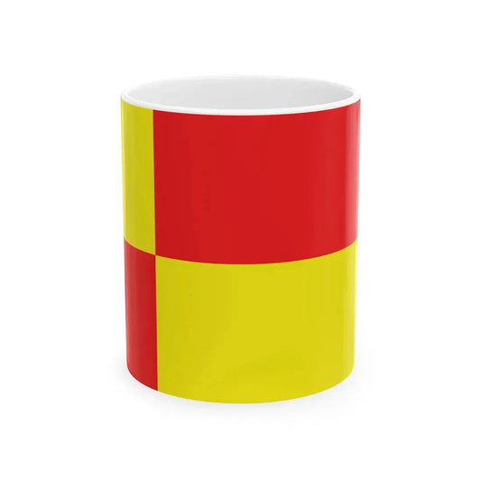 Flag of Rembertow proportions 22-41 (Poland) White Coffee Mug 11oz - Go Mug Yourself