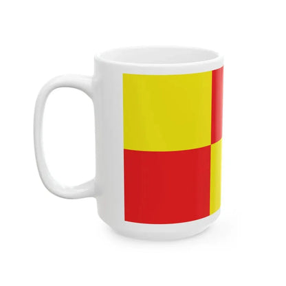 Flag of Rembertow proportions 22-41 (Poland) White Coffee Mug - Go Mug Yourself