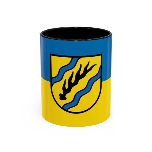 Flag of Rems Murr Kreis Germany - Accent Coffee Mug 11oz Black - Go Mug Yourself