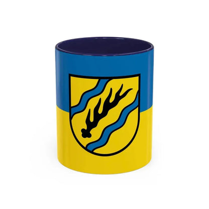 Flag of Rems Murr Kreis Germany - Accent Coffee Mug 11oz Navy - Go Mug Yourself