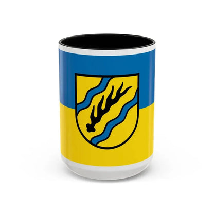 Flag of Rems Murr Kreis Germany - Accent Coffee Mug 15oz Black - Go Mug Yourself