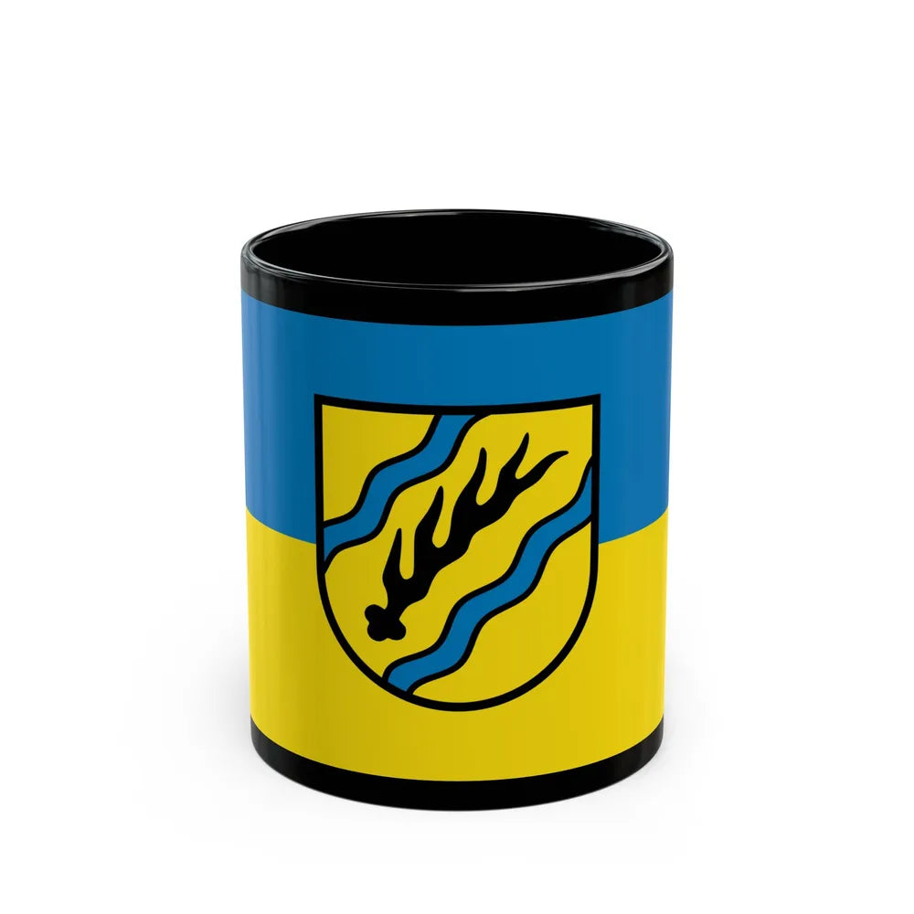 Flag of Rems Murr Kreis Germany - Black Coffee Mug-11oz-Go Mug Yourself