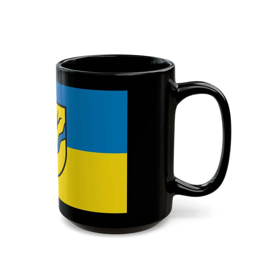 Flag of Rems Murr Kreis Germany - Black Coffee Mug-Go Mug Yourself