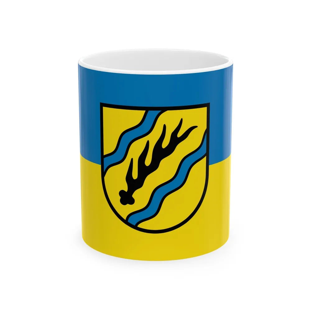 Flag of Rems Murr Kreis Germany - White Coffee Mug-11oz-Go Mug Yourself