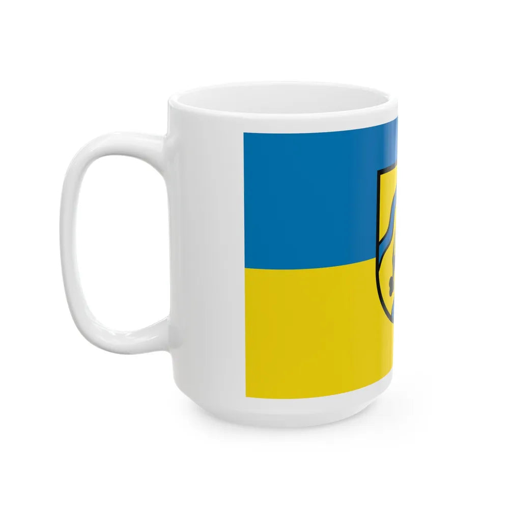 Flag of Rems Murr Kreis Germany - White Coffee Mug-Go Mug Yourself