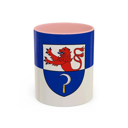 Flag of Remscheid Germany - Accent Coffee Mug 11oz Pink - Go Mug Yourself
