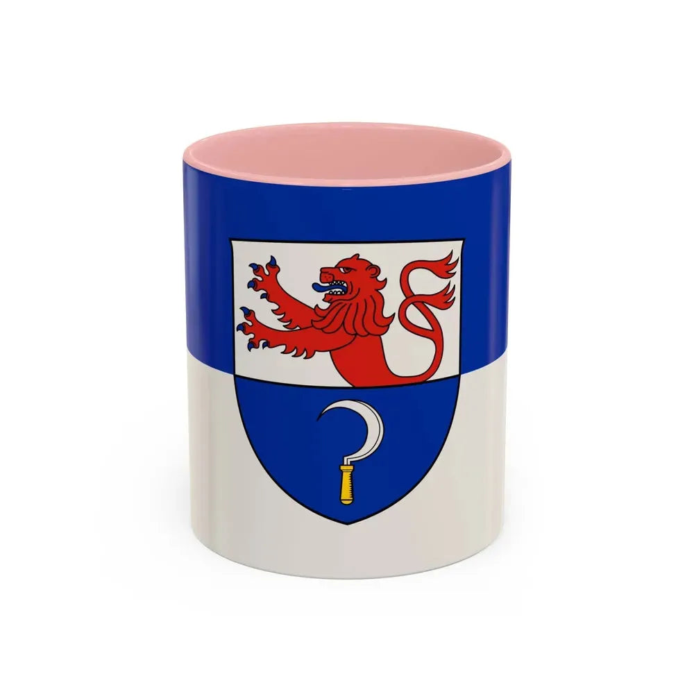 Flag of Remscheid Germany - Accent Coffee Mug 11oz Pink - Go Mug Yourself