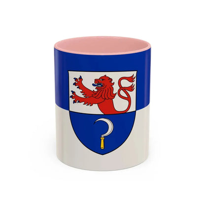 Flag of Remscheid Germany - Accent Coffee Mug 11oz Pink - Go Mug Yourself