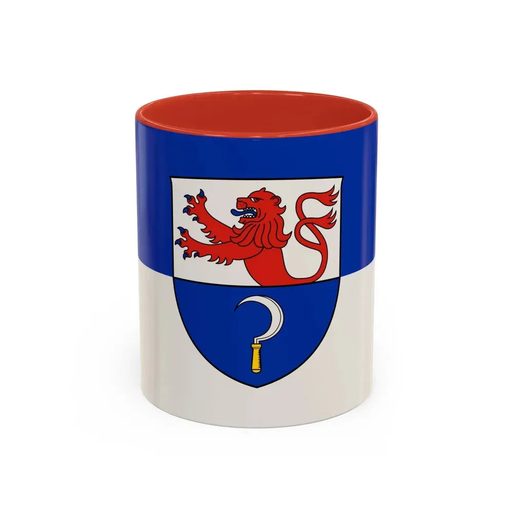Flag of Remscheid Germany - Accent Coffee Mug 11oz Red - Go Mug Yourself