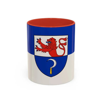 Flag of Remscheid Germany - Accent Coffee Mug 11oz Red - Go Mug Yourself