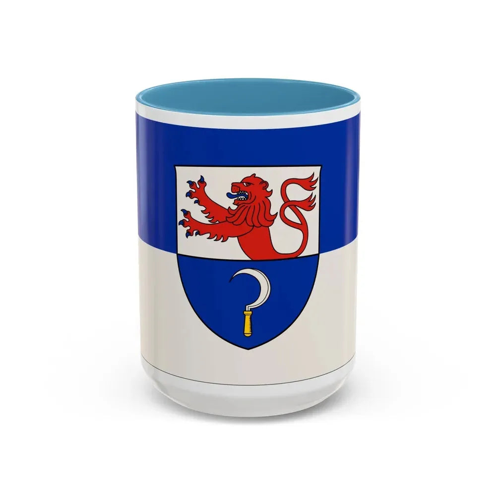 Flag of Remscheid Germany - Accent Coffee Mug 15oz Light Blue - Go Mug Yourself