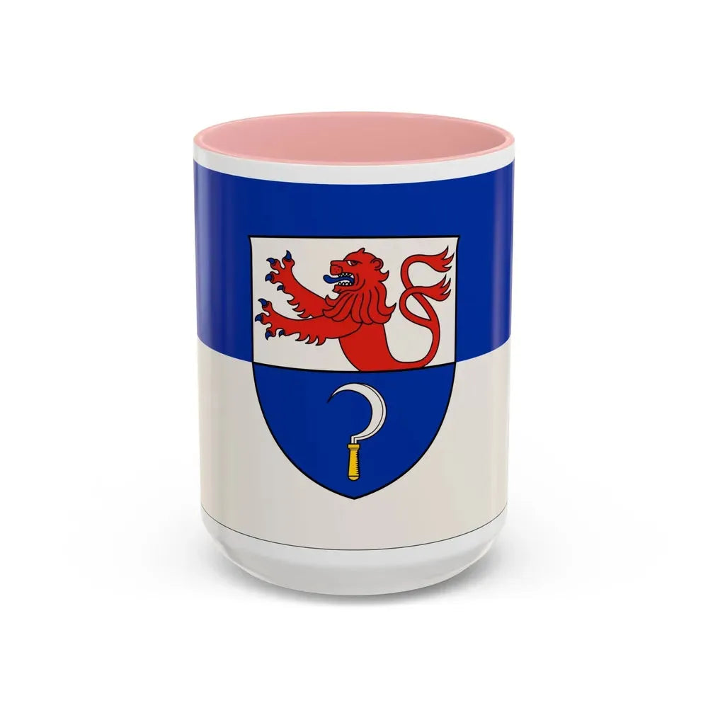Flag of Remscheid Germany - Accent Coffee Mug 15oz Pink - Go Mug Yourself