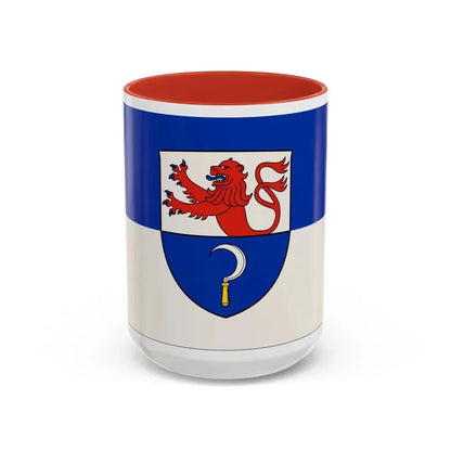 Flag of Remscheid Germany - Accent Coffee Mug 15oz Red - Go Mug Yourself