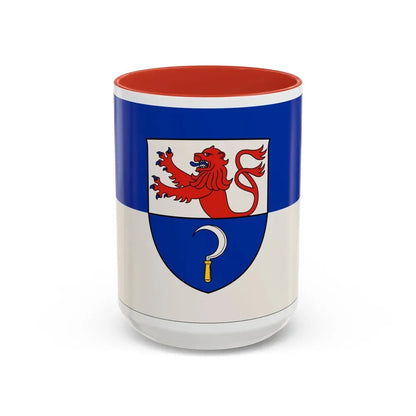 Flag of Remscheid Germany - Accent Coffee Mug 15oz Red - Go Mug Yourself