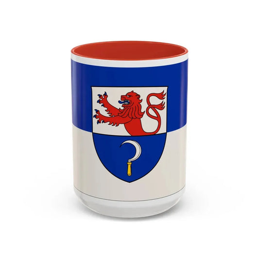 Flag of Remscheid Germany - Accent Coffee Mug 15oz Red - Go Mug Yourself